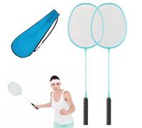 Ensemble De Badminton De 2 Joueurs - Badminton Badminton, Cadre en Durable Kit De Jeu | Ensemble De Raquettes pour Portable, Design Léger avec Sac pour Adolescents Family Child