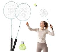 Ensemble de badminton hypermotion 2 raquettes acier volant sauge