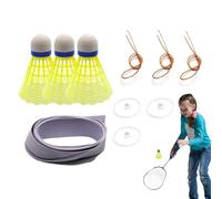 Ensemble de badminton intérieur - entraîneur de badminton suspendu avec folie lumineuse, kit d'entraînement solo | Jouet de sport d'intérieur amusant pour les joueurs célibataires, aide à la preuve