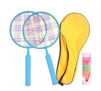 Ensemble de badminton pour - avec raquettes et 6 balles - Jouet d'entraînement sensoriel pour s'amuser avec les parents - Raquette de badminton utile pour le sport, les jeux et l'amélioration
