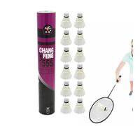 Ensemble De Badminton - Volant En Plumes Durable, Équipement D'entraînement Au Vol Équilibré | Séances D'entraînement Pour Les Jeunes Adaptées Au Terrain, Aux Jeux, À L'amélioration De La Préc