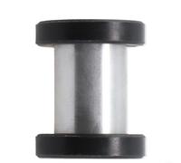 Ensemble de bagues d'amortisseur arrière de vélo - Tube en aluminium et coussinets en caoutchouc noir pour suspension souple de vélo de montagne, tube de 8 mm ID / 12 mm OD, coussinets ID 12 à 16 mm