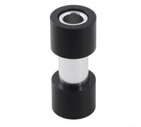 Ensemble de bagues d'amortisseur arrière de vélo - Tube en aluminium et coussinets en caoutchouc noir pour suspension souple de vélo de montagne, tube de 8 mm ID / 12 mm OD, coussinets ID 12 à 16 mm