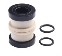 Ensemble de bagues d'amortisseur arrière pour vélo de montagne compatible avec Fox et pour les modèles Rockshox avec tube en alliage d'aluminium et doublure en caoutchouc pour espaces de 12,7 mm à 14