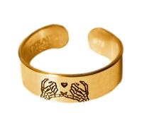 Ensemble de bagues de couple - Assortiment noir, alliances, design cœur CZ, paire de bagues de promesse pour femmes et hommes, bijoux élégants en acier inoxydable | Cadeau romantique pour anniversaire