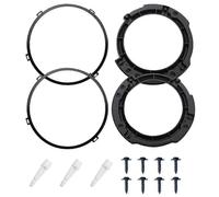 Ensemble de bagues de fixation de phare rondes de 7 pouces avec anneau métallique pour phare JK 2007-2017