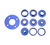 Ensemble de bagues de guidage de routeur ,10 guides de gabarit de routeur ,bagues faciles à utiliser en alliage d'aluminium ,robustes ,légères et fonctionnelles pour l'industrie