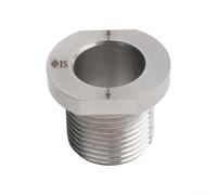 Ensemble de bagues de perçage 15 mm pour le travail du bois 8 mm et un gabarit de localisation en acier inoxydable pour guide de cheville M20 pour P (15 mm)