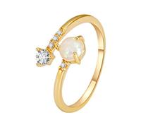 Ensemble de bagues en opale ouverte avec tempérament délicat pour femme vent froid simple personnalité index bague animal bagues pour homme, taille unique, Cuivre, Aucune pierre précieuse