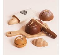 Ensemble de baguette et pains artisanaux en bois FSC