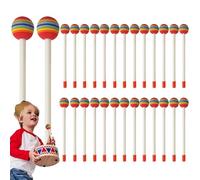 Ensemble de baguettes de percussion pour tambour à main - PVC 28 pièces 300G | Kit de lecture de musique rythmique Jouet sonore éducatif | Outils d'apprentissage de la pratique de la bande dans