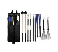 Ensemble De Baguettes De Tambour Avec Brosses À Maillets En Sac | Jeu de baguettes avec sac de rangement comprenant des maillets et des brosses idéales