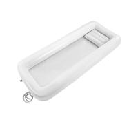 Ensemble de baignoire de douche gonflable médicale, système de douche portable au lit avec pompe, aide au bain simple au lit pour handicapés/personnes âgées (195 x 90 cm)