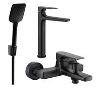Ensemble de baignoire Mexen Lynx R62, noir - 745913R62-70