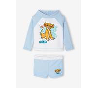 Ensemble de bain bébé Simba T-shirt anti-UV + boxer Disney Roi Lion bleu ciel 24M(86CM)