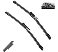 Ensemble de balais d'essuie-glace avant et arrière de voiture, compatible avec Alfa Romeo MiTo 2008-2018, pare-brise, lunette avant et arrière 26", 16", 12",(Front 2pcs)