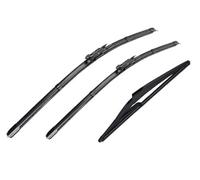Ensemble De Balais D'essuie-Glace Avant Et Arrière pour Benz M Class W164 2006-2011 28"+22"+12", Brosses De Pare-Brise Performances Toutes Saisons,B RHD
