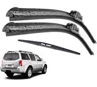 Ensemble de balais et de Bras d'essuie-Glace arrière pour Nissan Pathfinder R51 2005-2012 24 Pouces + 18 Pouces + 12 Pouces, Remplacement de l'ensemble d'essuie-Glace.