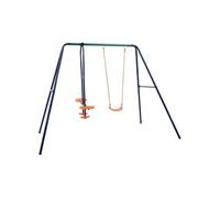 Vidaxl Ensemble De Balançoire 3 Places Acier