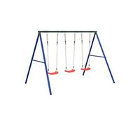vidaXL Ensemble de balançoire d'extérieur avec 3 balançoires