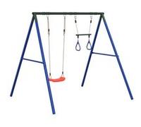 Ensemble de balançoire d'extérieur avec balançoire et trapèze pour enfants -