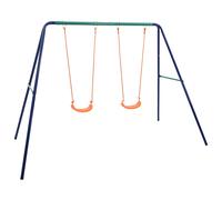 Ensemble de Balançoires 2 Places Acier Balancelle Aire de Jeux Enfants vidaXL