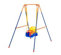 Ensemble de Balançoires 3 en 1 pour Enfants-Duoku-Support en Métal Pliable-4 Sacs de Sable-Assemblage Facile Pour Utilisation