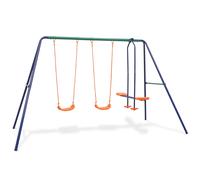 Ensemble de Balançoires avec 4 Sièges Orange Balancelle de Patio Jardin vidaXL