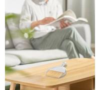Ensemble de balayage de bureau compact : petits comptoirs en plastique, pelle à poussière, micro-ondes pour bureau, cuisine, grille d'aération de voiture, kit de plan de travail, blanc (18 x 12,5 x 1