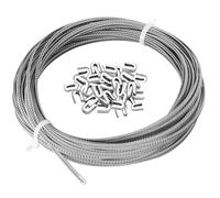 Ensemble de baleines en spirale pour corsets - Acier galvanisé 1/4 - 9,1 m - 24 embouts - Pour robes de mariée, costumes, vêtements galbants