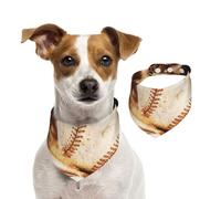 Ensemble de balles de Baseball,Bandanas pour Chien, écharpe en Coton, Bavoirs réglables pour Animaux de Compagnie,L