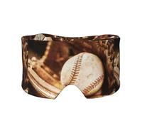 Ensemble de balles de baseball,Masque pour les yeux bloquant la lumière Cache-yeux et cache-oreilles pour le sommeil