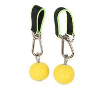 Ensemble de balles pour poignées de traction, équipement d’entraînement de la force des bras sans fil, balles à poignée en PU antidérapantes avec sangle et boucle pour l’escalade, (modèle 72 mm)