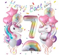 Ensemble de ballons décoratifs pour fête d'anniversaire licorne (numéro 7)