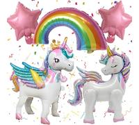 Ensemble de Ballons, Licorne Aluminium Ballon XXL, Ballon Helium Anniversaire Licorne, pour Mariages Décorations de Fête de Douche de Bébé Jouets pour Enfants