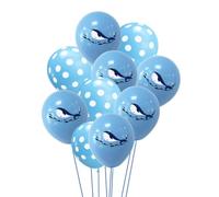Ensemble de Ballons Marins 12 Pouces en Latex pour Fête D'anniversaire | Décoration Murale et Rassemblement, Motif Imprimé D'animaux Marins, Usage Photo, Style Chic