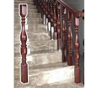 Ensemble de balustres d'escalier en bois durable - Élégants poteaux de rail d'escalier d'intérieur pour plus de sécurité et de style dans les escaliers et les couloirs