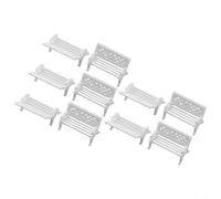 Ensemble de bancs miniatures avec 10/100 pièces pour maison de poupée et jardin (10 pièces)