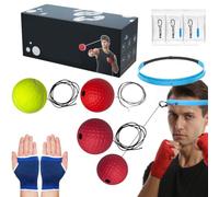 Ensemble de Bandeau de Balle réflexe de Boxe,Ballon de réflexe de Boxe