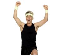 Ensemble De Bandeau Et Manchons Des Années 80 + Bandeau Néon Rave Costume Adulte