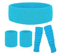 Ensemble De Bandeau Rétro, Jambières Fluo, Kit De Bandeau De Sport, Équipement D'entraînement Néon Coloré, Kit D'exercices De Yoga, Accessoires De Fitness, Rencontres Sportives Scolaires, Costume De F