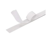 Ensemble de bandes auto-agrippantes à crochets et boucles, ruban adhésif double face, blanc 3 cm - 1 m