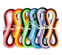 Ensemble de bandes de quilling multicolores JUYA 720 bandes 36 couleurs 54 cm de longueur / largeur de bande 3 mm