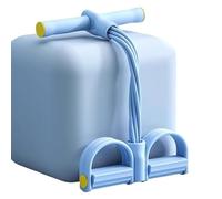 Ensemble de Bandes de résistance for extracteur de Cheville, pédale à 6 Tubes, avec Ancre de Pied et Roue à Rouleaux abdominaux, équipement d'entraînement Complet du Corps(Blue)