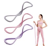 Ensemble De Bandes d'exercice en Forme De 8, Bandes De Résistance en Latex De Qualité Supérieure avec Poignées - Entraînement Complet du Corps for Le Yoga, Le Pilates Et La Gym À Domicile(B)