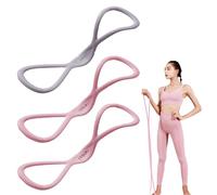 Ensemble De Bandes d'exercice en Forme De 8, Bandes De Résistance en Latex De Qualité Supérieure avec Poignées - Entraînement Complet du Corps for Le Yoga, Le Pilates Et La Gym À Domicile(A)