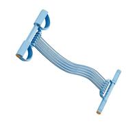 Ensemble de bandes élastiques de pédalage, 10 tubes réglables avec fonction d'exercice complet du corps, outil de soutien de fitness, bande de yoga avec structure stable du pied pour les exercices