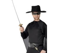 Ensemble De Bandit Zorro Smiffys Avec Masque D'Œil Et Épée 68cm Noir