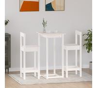 Ensemble de Bar 3 pcs Bois de Pin Table de Pub Bistro Salle à Manger vidaXL