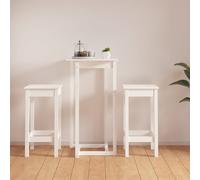 Ensemble de Bar 3 pcs Bois de Pin Table de Pub Bistro Salle à Manger vidaXL